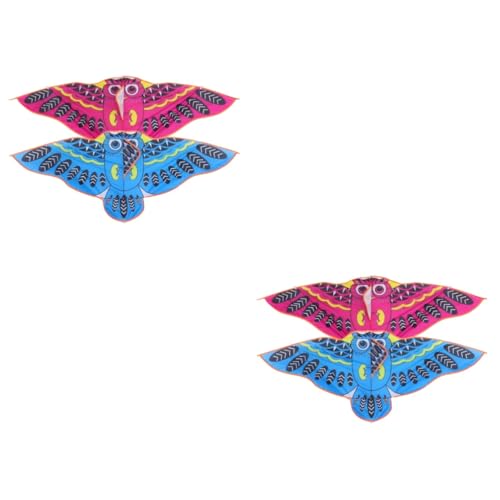 SHENGMIAOHE Owl Flying Kite 4 Pcs Outdoor Kite Outdoor Games Animal Kite Toys Outdoor Giant Kite Boys Strand Spielzeug Außerhalb Spielzeug Outdoor -Spielzeug Für Outdoor -Spiel Für Owl Watch Aldult Ch