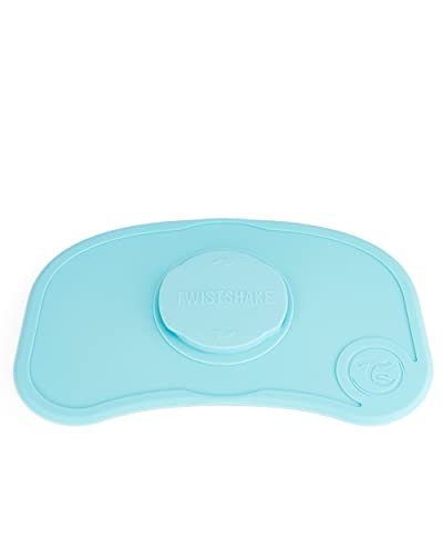 Twistshake Click Mat Mini rutschfest Unterlage aus Silikon für Babys, 31 x 17 cm, BPA Frei, Pastell Blau