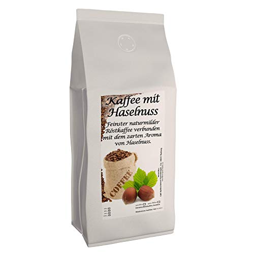 C&T Aromakaffee - Aromatisierter Kaffee Gemahlen - Haselnuss 1000 g - Privatrösterei Spitzenkaffee Flavoured Coffee