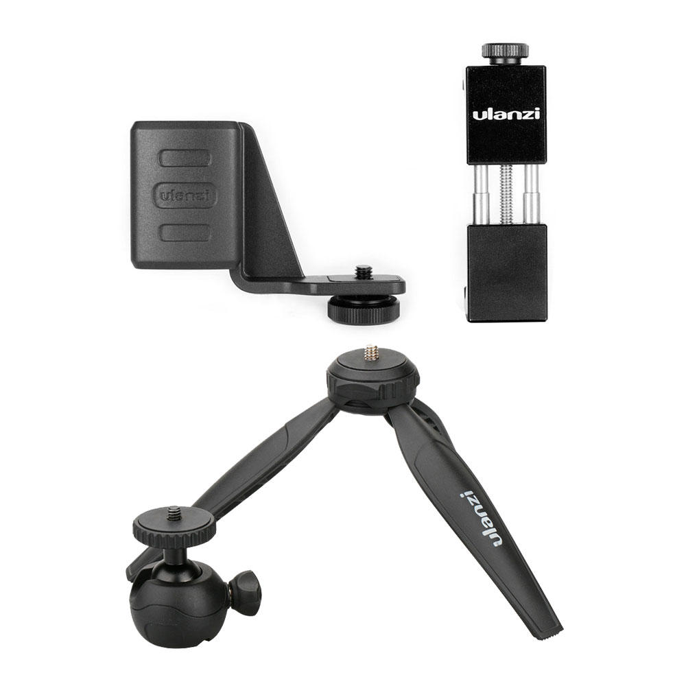 Ulanzi OP-1-Halter ST-02 Phone Clip Clamp MT-03 Stativ mit 360 Grad-Drehkugelkopf für DJI OSMO Pocket Gimbal-Kamera