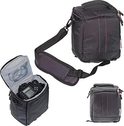 Navitech Spiegelreflexkamera-Tasche, kompatibel mit Nikon D300 DX 12,3 MP Digitalkamera, Schwarz, Schwarz , Einheitsgröße, Kameratasche