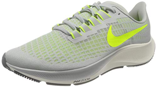 Nike Mens AIR Zoom Pegasus 37 Running Shoe, Grey Fog Volt Smoke Grey Sail, 44