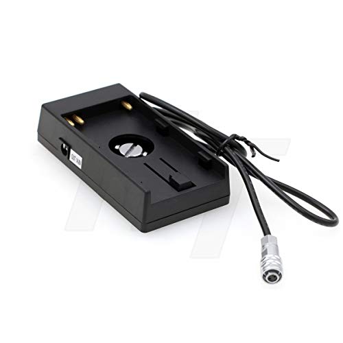 HangTon Netzteil U60 Batterie-Montageplatte auf 2-poliges Kabel 14,8 V für BMPCC 4K 6K Blackmagic Pocket Cinema Kamera