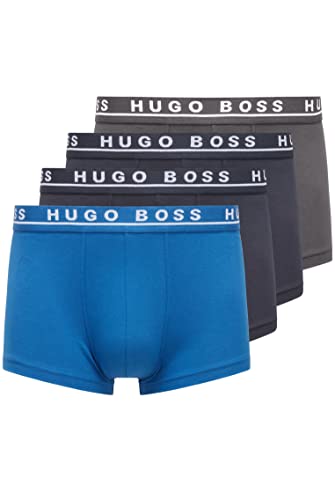 BOSS Hugo Boss Herren Boxershorts 3er Pack - Blau (Open Blue 487) , Medium
