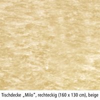 BEST 09840693 Tischdecke eckig 160 x 130 cm, beige