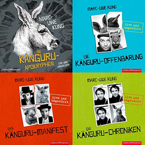 Marc-Uwe Kling 3 x als Hörbuch 12 CDs im Set (1. Die Känguru-Chroniken + 2. Das Känguru-Manifest + 3. Die Känguru-Offenbarung)