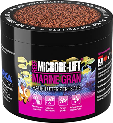 MICROBE-LIFT Marine Gran - Alleinfutter für alle Fische in jedem Meerwasser Aquarium, 1er Pack (1 x 300 Grams)