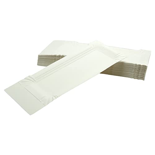 Gastro-Bedarf-Gutheil 1000 Stück Pappteller 8 x 18 + 3 cm Abriss Wurstpappe Pappschale Teller
