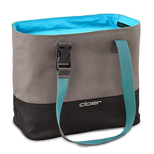 cloer Isoliertasche, Lunch Care System, Lunchbag für bis zu 3 Lunchboxen, Isolierfunktion, Reflektierendes Logo, Blau, 9 Liter