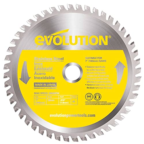 Evolution Power Tools Stainless Steel Carbide-Tipped Blade, 180 mm