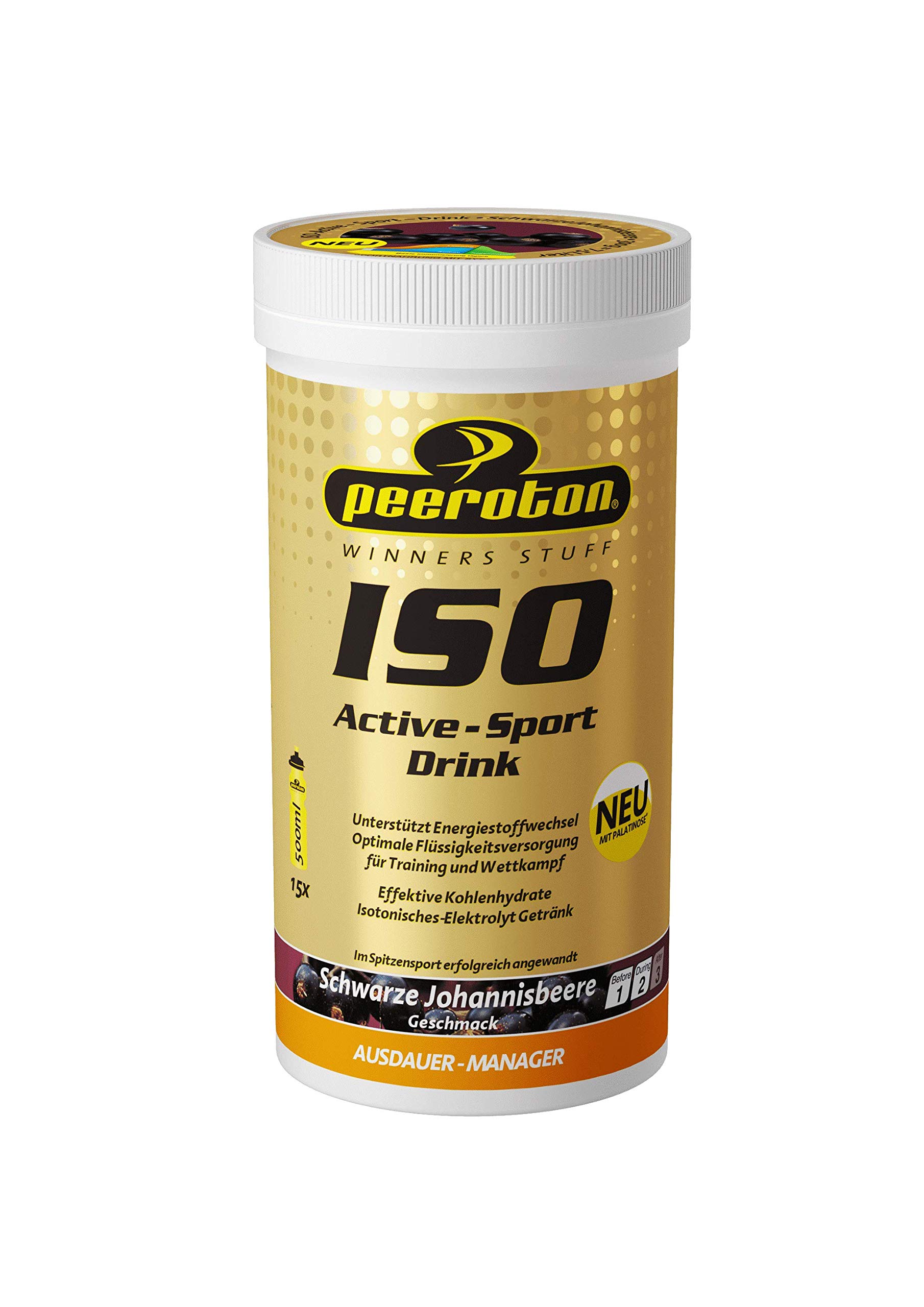 Peeroton ISO Active- Sport Drink schwarze Johannisbeere 1er Pack (1 x 300 g)