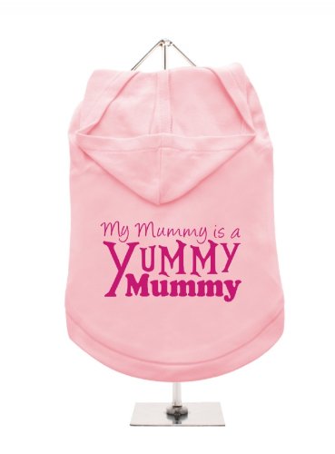 "Mütter Tag: Yummy Mummy" UrbanPup Hunde-Hoodie Hoodie (Pink/Fuchsia)