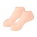 1 paar Feuchtigkeitsspendende Anti Trockene Rissige Plantar Schutz Peeling Silikon Socken Fuß Hautpflege Elastische Socken (Color : Skin, Size : One size)