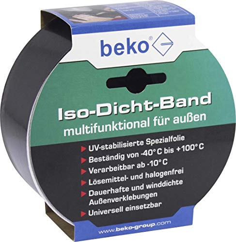 BEKO 2353104 Iso-Dicht-Band 60 mm x 25 m SCHWARZ, für außen