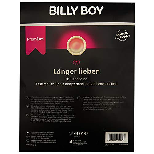 100 Billy Boy Länger Lieben Kondome mit Ring - Kondome Made in Germany (100)