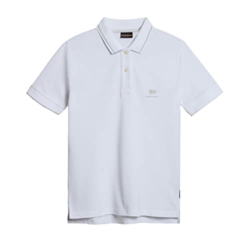 Napapijri Damen Poloshirt E-Nina, Größe:S, Farbe:Bright White(0021)