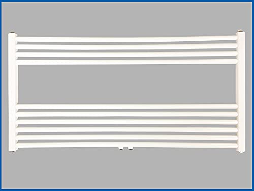 Badheizkörper SMYRNA Plus Weiß 800 x 600 mm. SONDERMAß Gerade mit Mittelanschluss Handtuchtrockner Handtuchwärmer