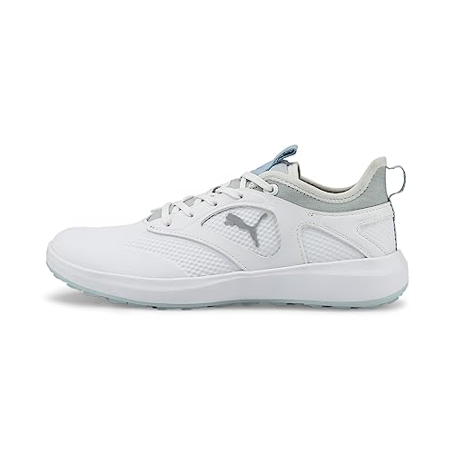 PUMA Damen Ignite Malibu WMNS Golfschuh, White Silver Lucite, 36 EU