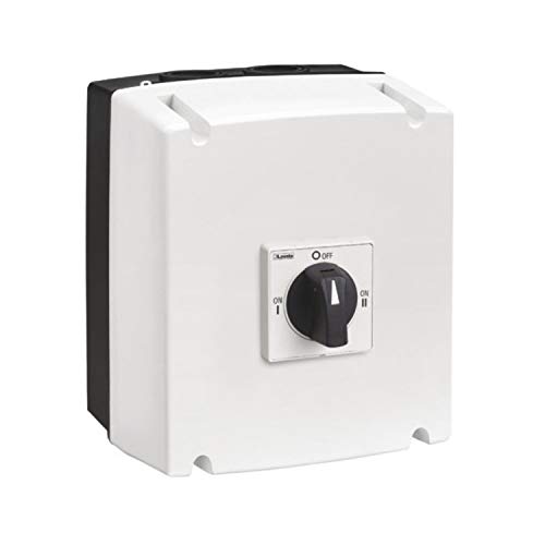 Tetrapol-Schalter in Box, 45 A, schwarze Fernbedienung, 17,5 x 18,3 x 22 cm, weiß (Referenz: GAZ063SAET8)