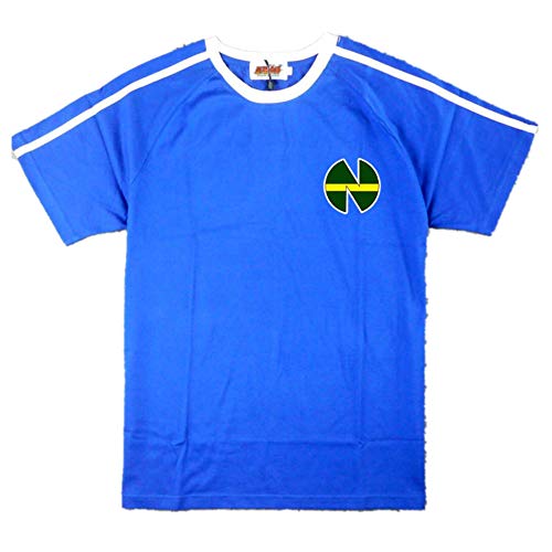 Anime Captain Tsubasa Nankatsu School No. 10 Ozora Tsubasa Fußball-T-Shirt Cosplay Tee - Blau - Large