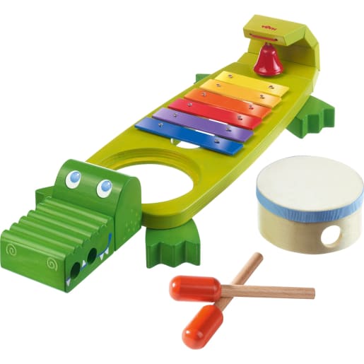Haba Spielzeug-Musikinstrument "Klang-Kroko"