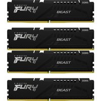 64GB (4x16GB) KINGSTON FURY Beast Black XMP DDR5-5200 CL40 RAM Speicher Kit