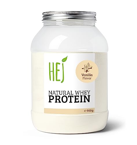 HEJ NATURAL WHEY PROTEIN | Vanilla - 900g | Premium Eiweiß | Protein zum Muskelaufbau