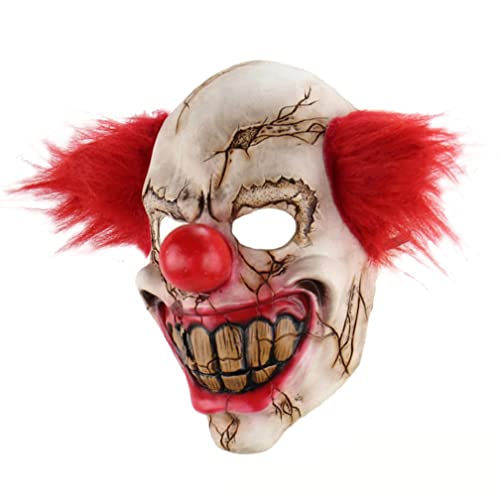 Hworks Gruselige Clown Maske Latex Vollgesichtsmaske Halloween Cosplay Requisite