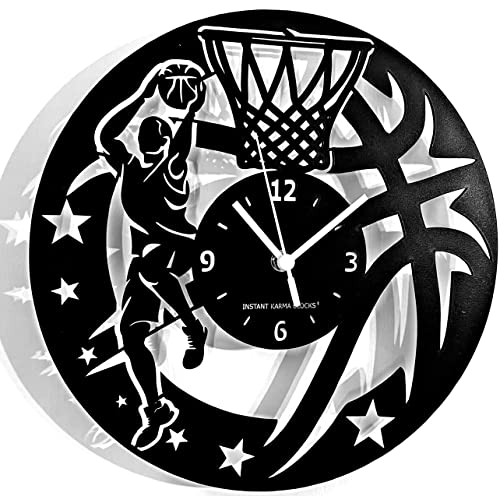 Instant Karma Clocks Wanduhr Basketball Spieler Geschenkidee