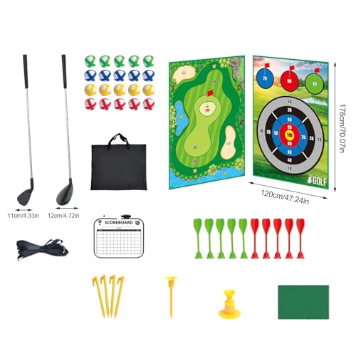 mimika Golf-Set-Spiel,Golf-Set für Kinder, Indoor-Outdoor-Sportspielzeug, Indoor-Outdoor-Sportspielzeug, Golfball-Spielset, Golf-Putting-Spiel, Sport-Golfspielzeug für Kinder im Alter von 3–8 Jahren
