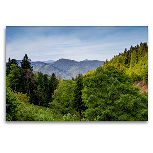 Premium Textil-Leinwand 75 x 50 cm Quer-Format Schwarzwald-Panorama | Wandbild, HD-Bild auf Keilrahmen, Fertigbild auf hochwertigem Vlies, Leinwanddruck von Ursula Di Chito