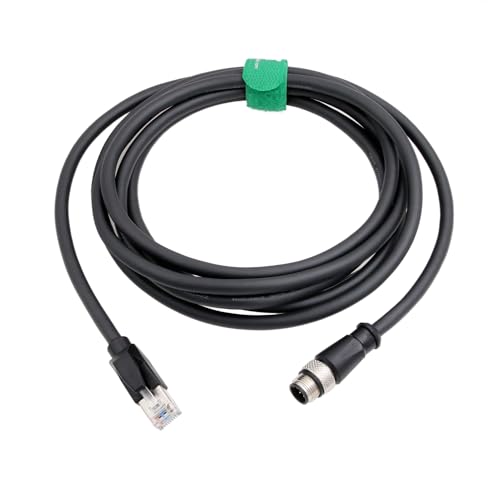 HangTon M12 8 Pin A-Code auf RJ45 Ethernet Industriekamera Roboter geschirmtes Cat6-Kabel (5 m)
