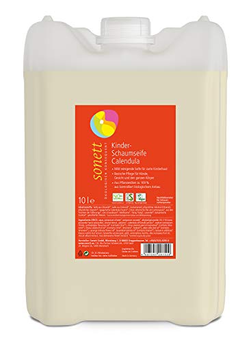 Kinder-Schaumseife Calendula: Mild reinigende Seife für zarte Kinderhaut, 10 l