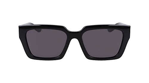 Dragon Damen TARRAN Sonnenbrille, Glänzendes Schwarz mit Lumalens Rauchglas, Einheitsgröße