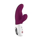 FUN FACTORY Rabbit Vibrator MISS BI (Violett), Sexspielzeug Dildo für Frauen, Dualvibrator für G-Punkt & Klitoris - 100% medizinisches Silikon