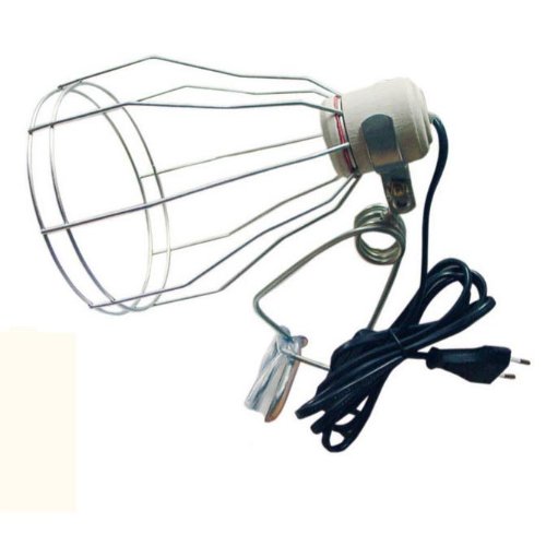 Terra Exotica Gitter Klemmlampe ideal für Osram Ultra Vitalux bis 300 Watt, Gitterklemmlampe