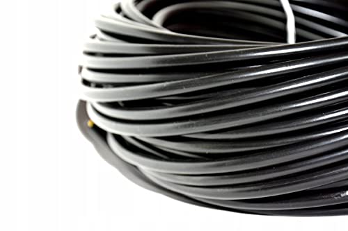 Hilark 50m Kabel H05VV-F 3G2,5mm² schwarz Kabel für elektrische Verlängerungskabel
