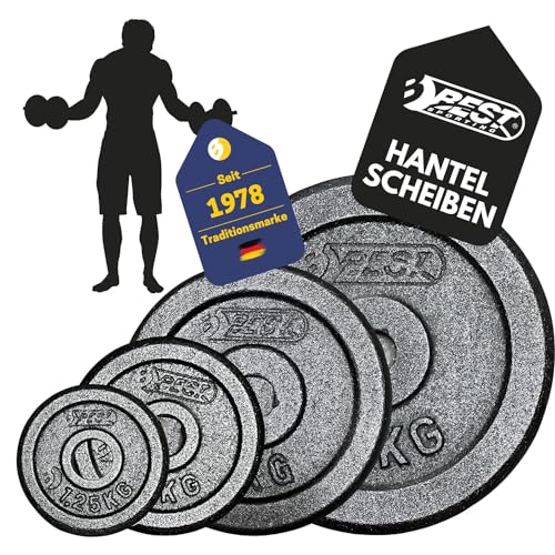 Best Sporting Gewichte Hantel PRO I Hantel Gewichte Set 1,25kg bis 10kg Hantelscheiben 30/31 mm für Kurz- und Langhanteln I Hantel Gewichte Set für erfolgreiches Hanteltraining I Weights Set for Home