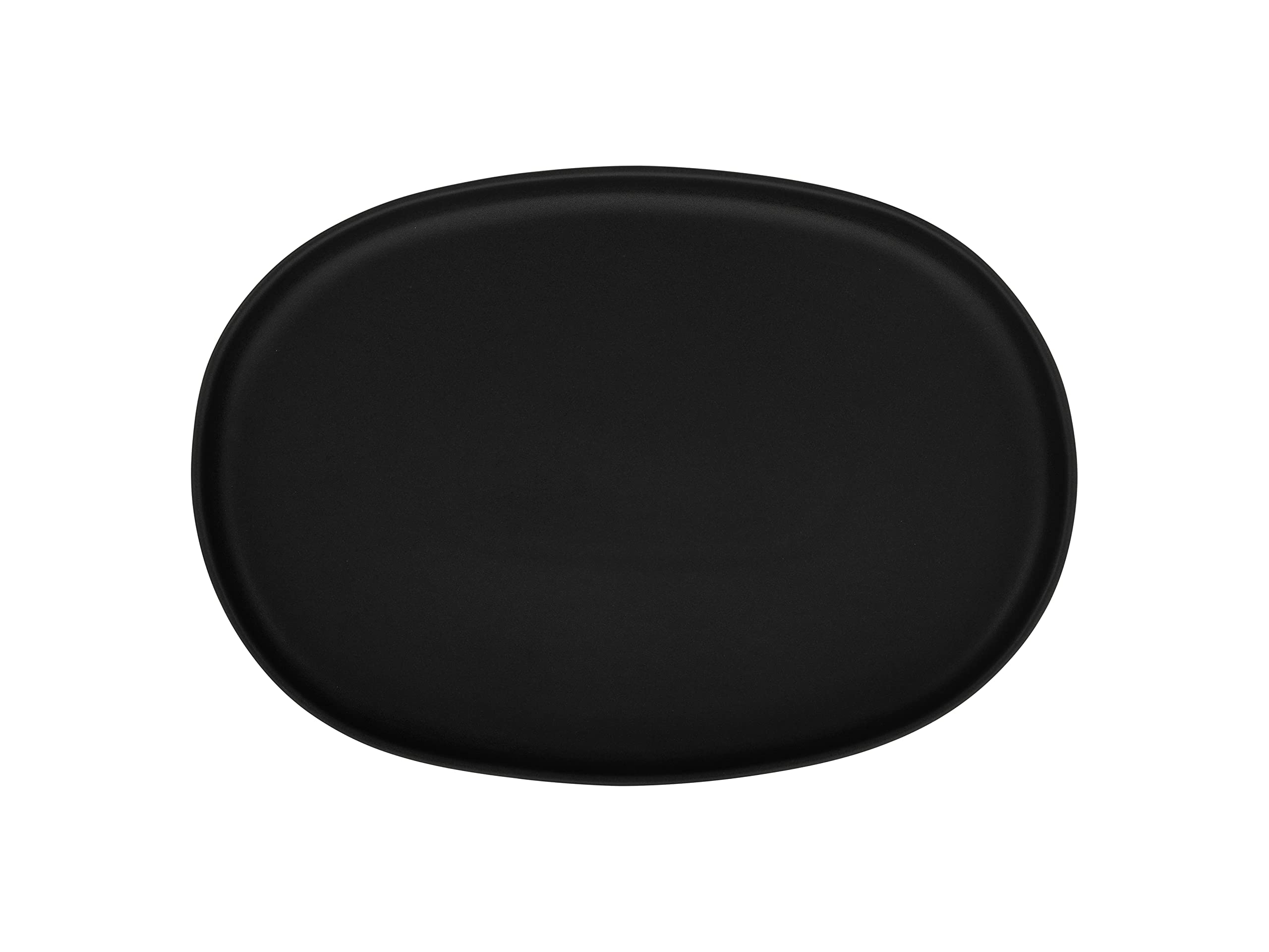 CreaTable, 30002, Serie Uno Black - Servierplatte oval, Geschirrset, Servierplatte 1 teilig