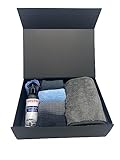 ERH Putzlappen Deluxe Car Care Box, hochwertige Microfaserbox für die Autopflege, Lackpflege und Innenraumpfelge, Geschenkebox