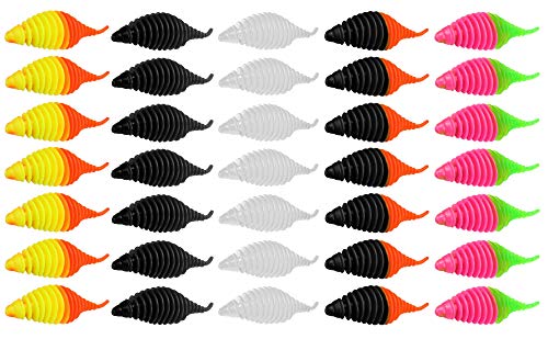35 FTM Omura Baits Pongo Junior 4cm Krill - Forellenjigs, Softbaits zum Ultra Light Forellenangeln, Forellenköder, Gummiköder für Forellen
