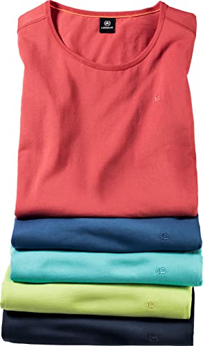 LERROS Herren Tank Tops, 5er Pack, Herrenshirts aus 100% Baumwolle, Moderne Basic T-Shirts, lässiges Oberteil für Männer, sportliche Herrenbekleidung, Gr. M - 3XL