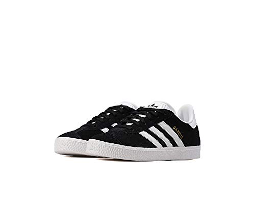 adidas Unisex-Kinder Gazelle Fitnessschuhe, Schwarz (Negbas/Ftwbla/Dormet 000), 34 EU