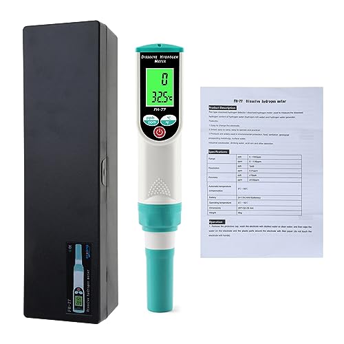 Digitales Messgerät Für Gelösten Wasserstoff ATC Wasserstoff Wasserqualitätstester 0–1999 Ppb/0–1 99 Ppm Trinkwassertester Digitales Wasserstoffmessgerät