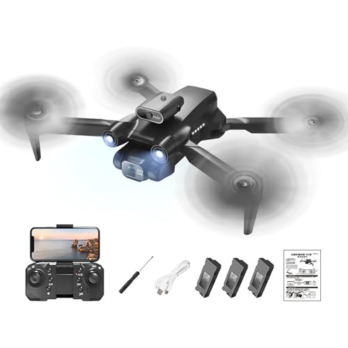 Kripyery RC-Drohne mit 8K HD-kompatibler Kamera, Dual-Kamera-Luft-Drohne, Mini-Drohne, faltbare Drohne, bürstenlose 360-Grad-Quadcopter Spielzeug für Kinder, Erwachsene, Anfänger, ferngesteuert Sc