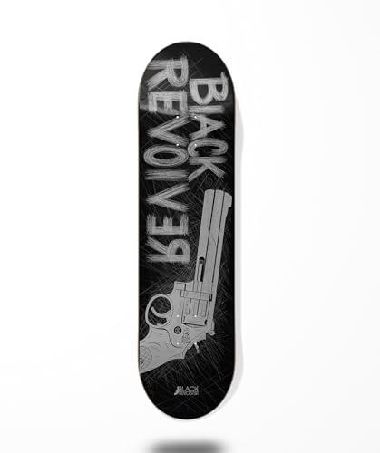 Skateboard Skateboard Deck Board Black Revolver Big Gun Black Grey 8.7