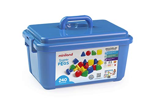 Miniland miniland95072 Super Pegs in Container Set (Sortiment) 240