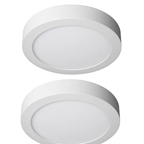 Jandei 24W 6000ºK Runde Oberfläche Downlight LED 2 Stücke, Kaltes Weiß