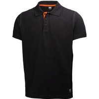 Helly Hansen Workwear Leichtes Poloshirt Oxford robustes Arbeitsshirt 990, Größe XL, schwarz, 79025