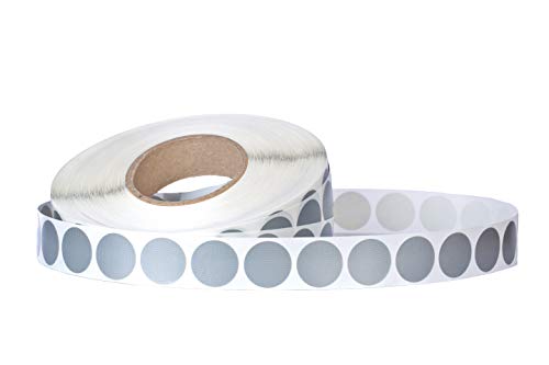 Premium Gewebeklebeband Punkte, Farbe: silber - 2000 Stück pro Rolle, 1-bahnig - 1 Rolle